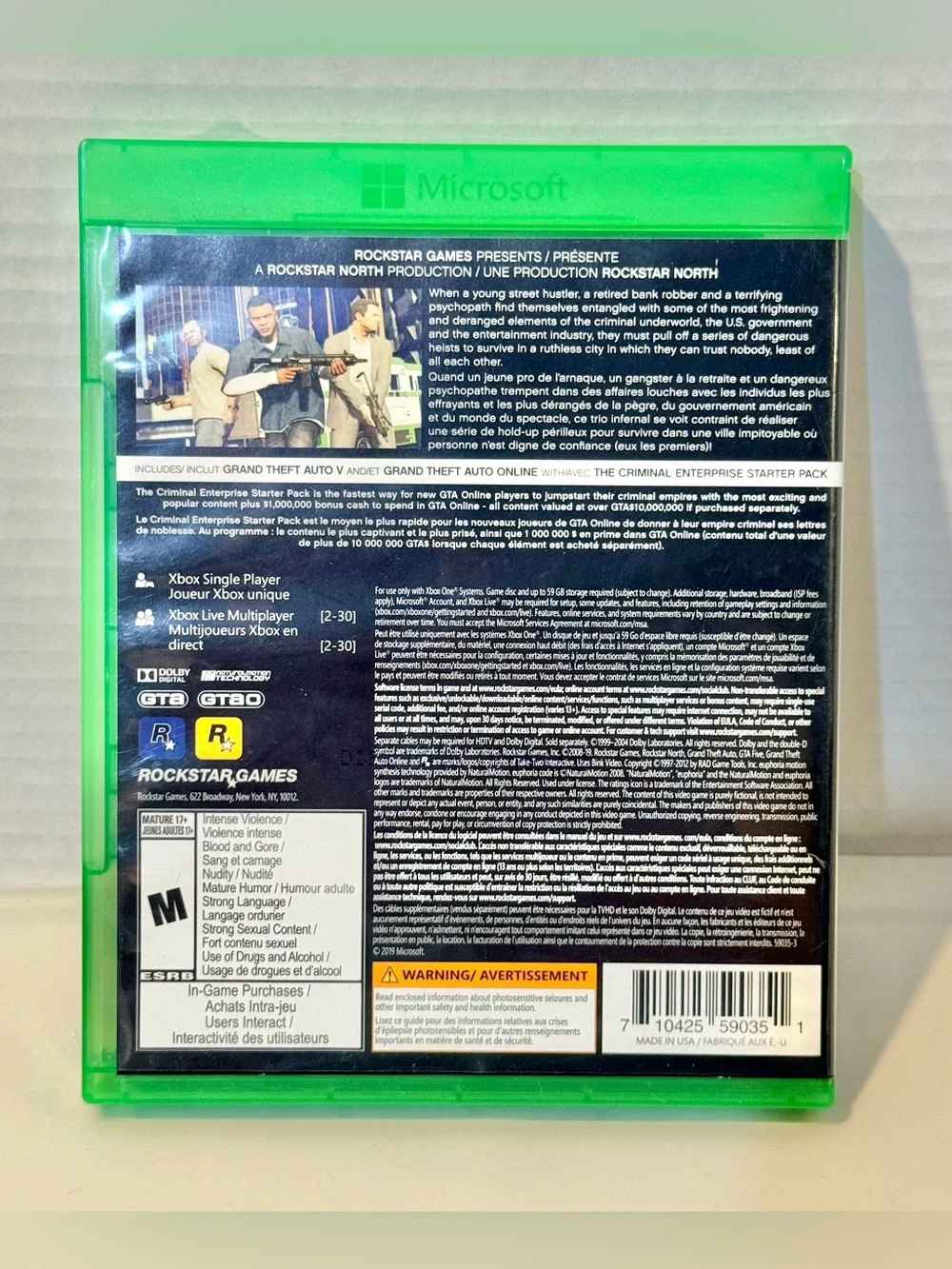 Grand Theft Auto V Premium Edition Xbox One ⭐️⭐️EUC TESTED⭐️⭐️